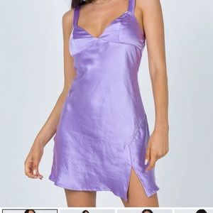 Star Shining Mini Dress in Purple